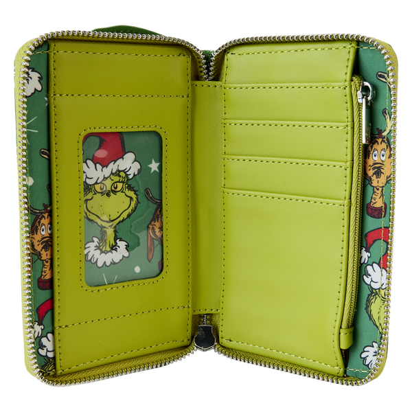 Loungefly Dr. Seuss' How the Grinch Stole Christmas! Santa Cosplay Zip Around Wallet