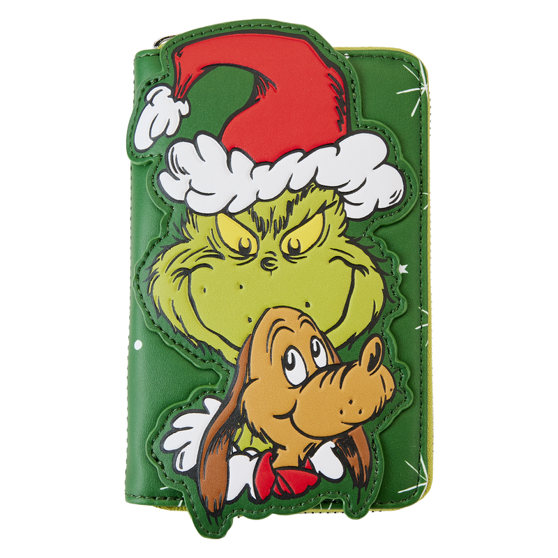Loungefly Dr. Seuss' How the Grinch Stole Christmas! Santa Cosplay Zip Around Wallet