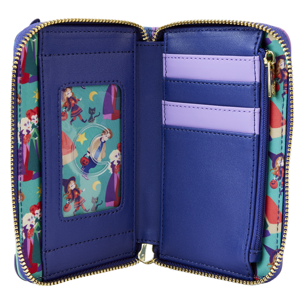 Loungefly Disney Hocus Pocus Sanderson Sisters’ House Glow Zip Around Wallet
