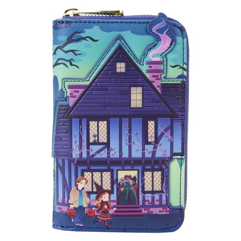 Loungefly Disney Hocus Pocus Sanderson Sisters’ House Glow Zip Around Wallet