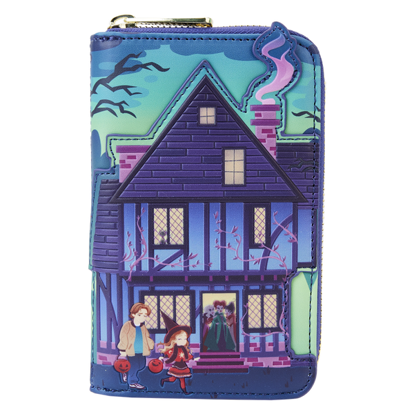 Loungefly Disney Hocus Pocus Sanderson Sisters’ House Glow Zip Around Wallet