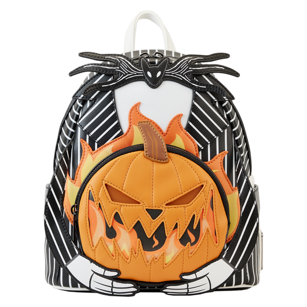 Loungefly Disney Nightmare Before Christmas Jack Pumpkin Glow Head Mini Backpack
