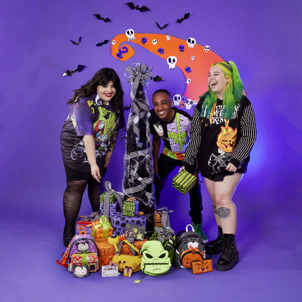 Loungefly Disney Nightmare Before Christmas Jack Pumpkin Glow Head Mini Backpack