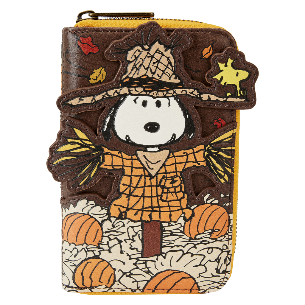 Loungefly Peanuts Snoopy Scarecrow Cosplay Zip Around Wallet