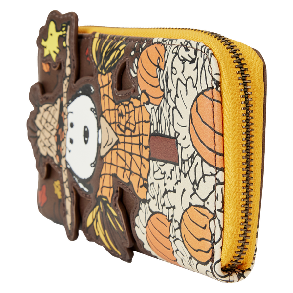 Loungefly Peanuts Snoopy Scarecrow Cosplay Zip Around Wallet