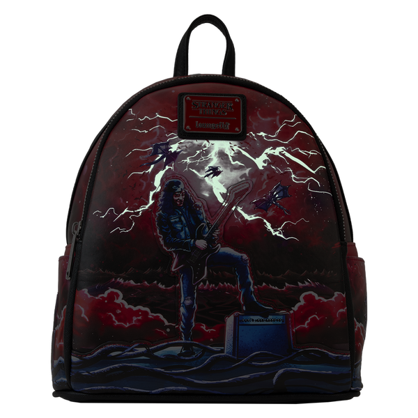 Loungefly Stranger Things Eddie Munson Tribute Glow Mini Backpack