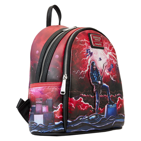 Loungefly Stranger Things Eddie Munson Tribute Glow Mini Backpack