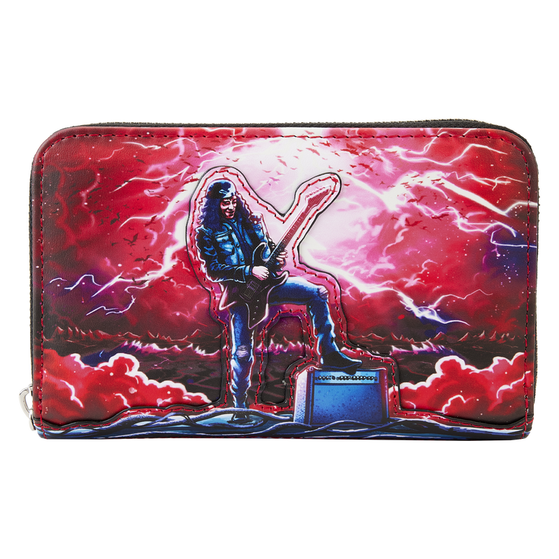 Loungefly Stranger Things Eddie Munson Tribute Glow Zip Around Wallet