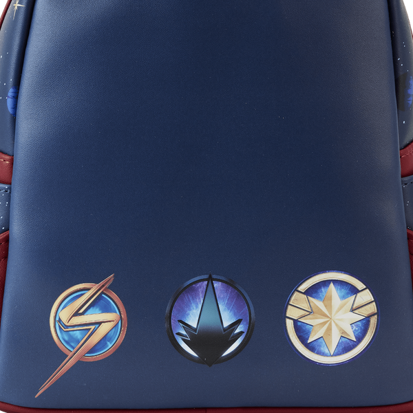 Loungefly x Marvel: The Marvels Symbol Glow Mini Backpack