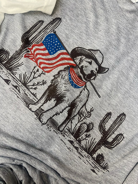 Patriotic Pup Desert Tee