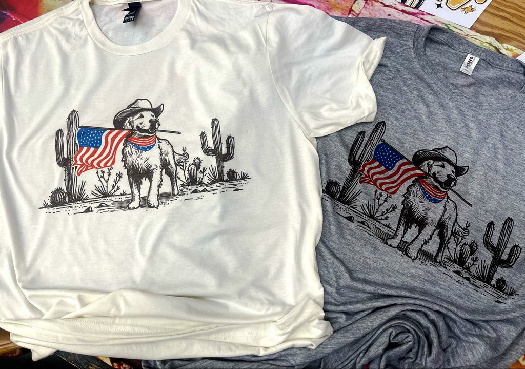 Patriotic Pup Desert Tee