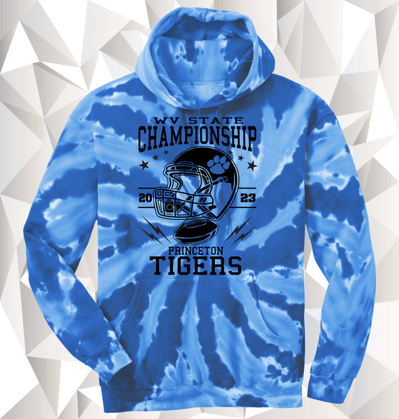 WV State Championship Princeton Tigers Tie Die Shirt