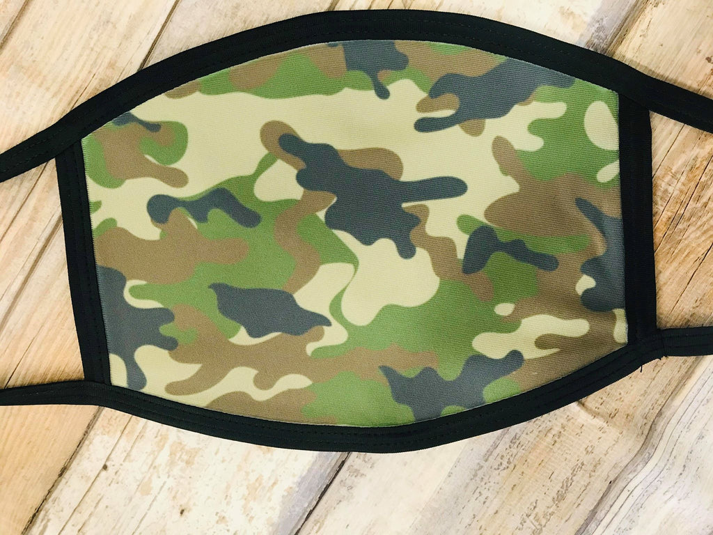 Camoflauge (Black Border) Mask