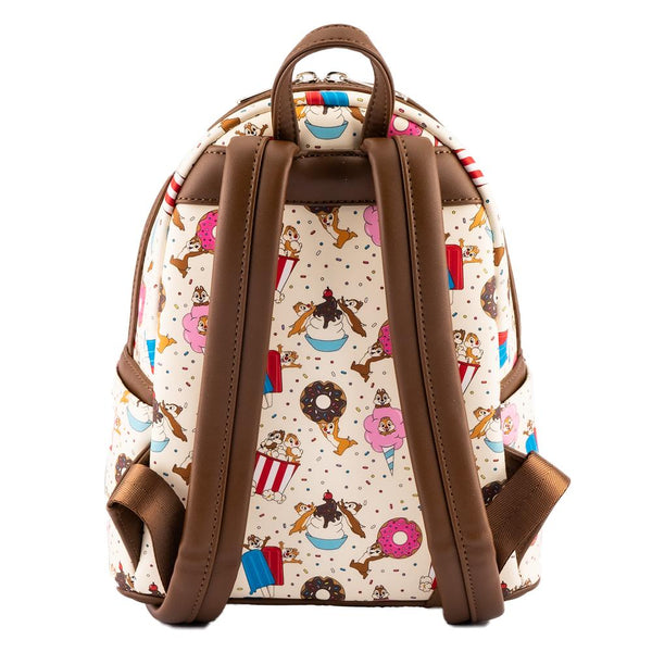 Loungefly Disney Chip And Dale Snackies AOP Mini Backpack