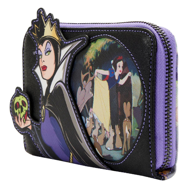 Loungefly Disney Villains Scene Evil Queen Zip Around Wallet
