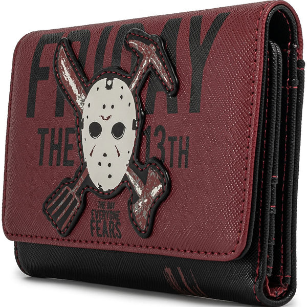 Loungefly Friday the 13th Jason Mask Trifold Wallet