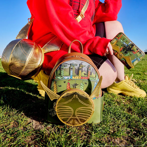 Loungefly Harry Potter Golden Snitch Quidditch Mini Backpack