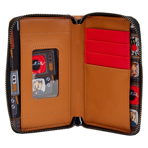 Loungefly Looney Tunes That's All Folks Zip Around Wallet