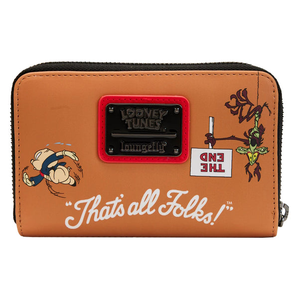 Loungefly Looney Tunes That's All Folks Zip Around Wallet