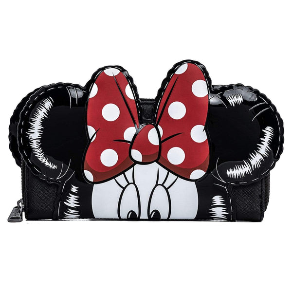 Mickey & Minnie Balloons Reversible Cosplay Zip Around Wallet Disney Loungefly