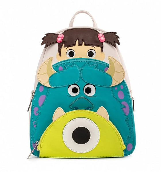 Loungefly Disney Pixar Monsters Inc Boo Mike Sully Cosplay Mini Backpack