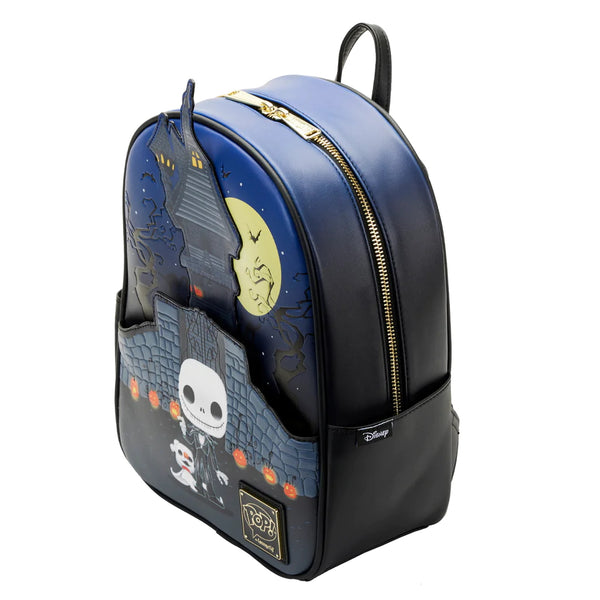 Funko Pop by Loungefly Disney Nightmare Before Christmas Jack Skellington House Glow in the Dark Mini Backpack