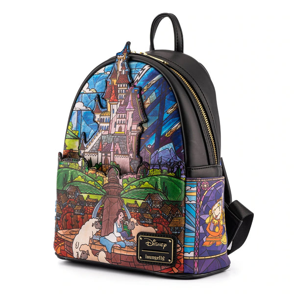 Loungefly Disney Princess Castle Series Belle Mini Backpack