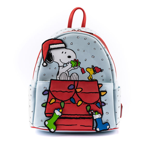 Loungefly Peanuts Gift Giving Snoopy & Woodstock Mini Backpack