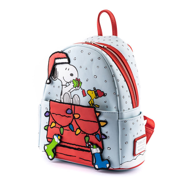 Loungefly Peanuts Gift Giving Snoopy & Woodstock Mini Backpack