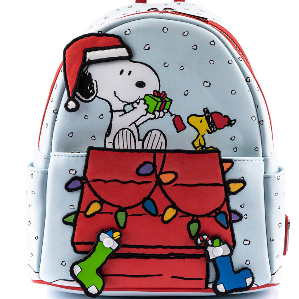 Loungefly Peanuts Gift Giving Snoopy & Woodstock Mini Backpack