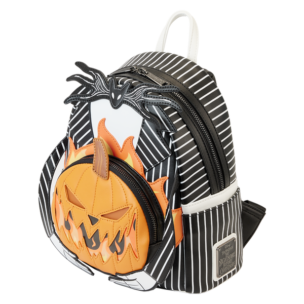 Loungefly Disney Nightmare Before Christmas Jack Pumpkin Glow Head Mini Backpack