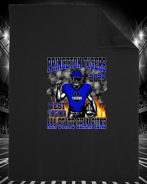 Princeton Tigers 2025 AAA State Champions Blanket 🏈