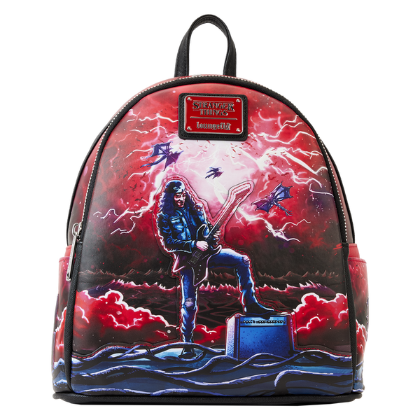 Loungefly Stranger Things Eddie Munson Tribute Glow Mini Backpack