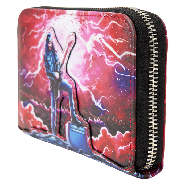 Loungefly Stranger Things Eddie Munson Tribute Glow Zip Around Wallet