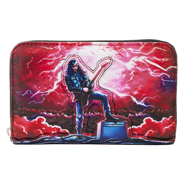 Loungefly Stranger Things Eddie Munson Tribute Glow Zip Around Wallet