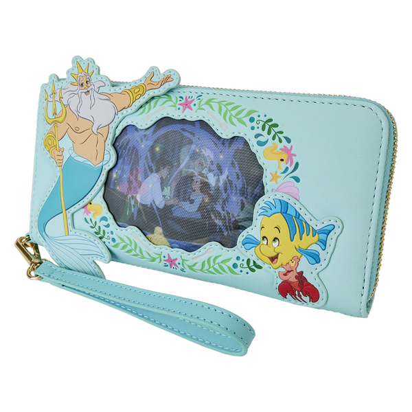 Loungefly Disney The Little Mermaid Ariel Princess Lenticular Zip Around Wallet