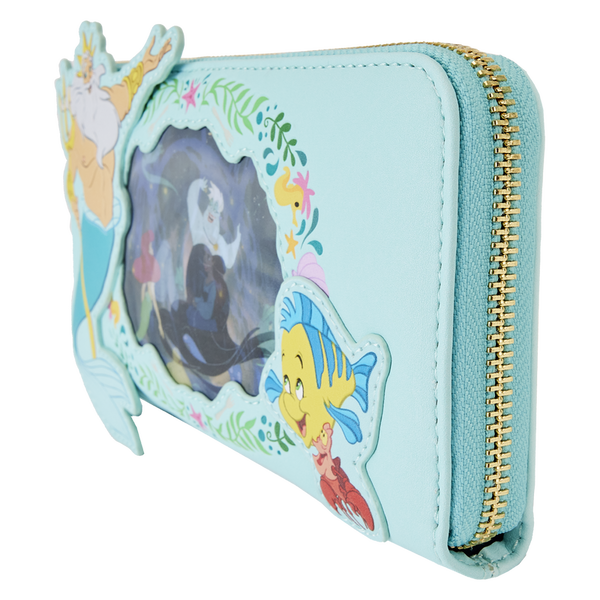 Loungefly Disney The Little Mermaid Ariel Princess Lenticular Zip Around Wallet