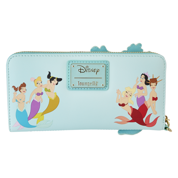 Loungefly Disney The Little Mermaid Ariel Princess Lenticular Zip Around Wallet