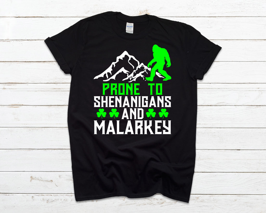 Bigfoot Prone to Shenanigans and Malarkey Shirt