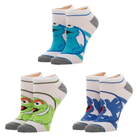 Sesame Street Ankle Socks 3-Pack - Bioworld