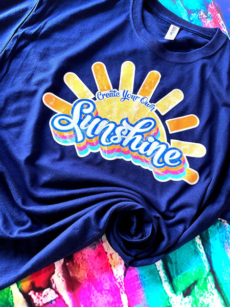 Create Your Own Sunshine Retro T-Shirt