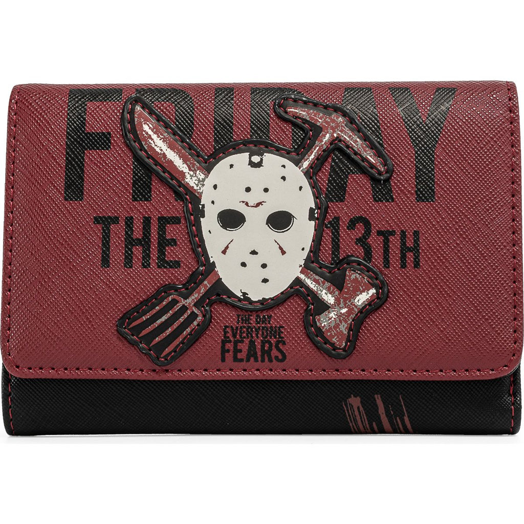 Loungefly Friday the 13th Jason Mask Trifold Wallet