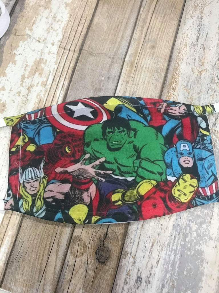 Comic Heroes Face Mask