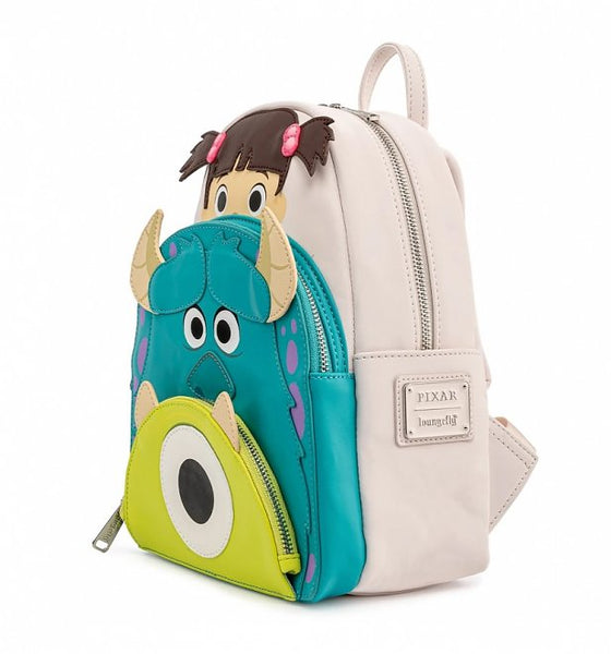Loungefly Disney Pixar Monsters Inc Boo Mike Sully Cosplay Mini Backpack