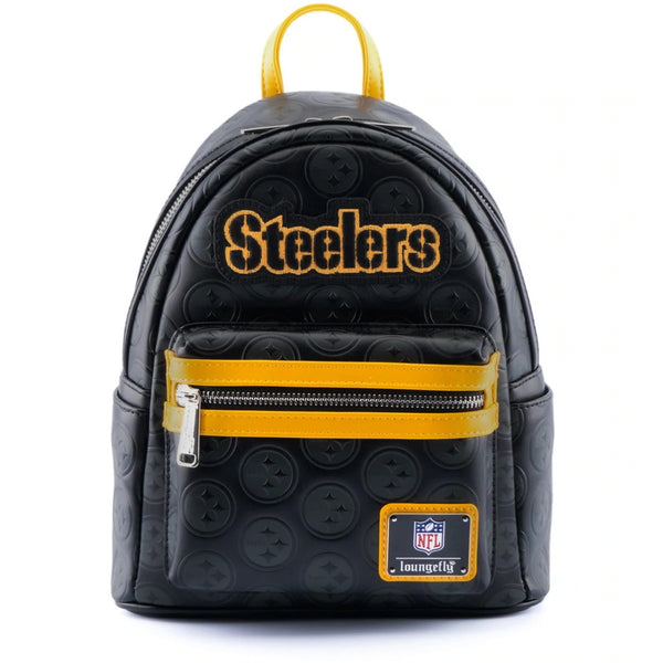 Loungefly NFL Pittsburgh Steelers Logo AOP Mini Backpack