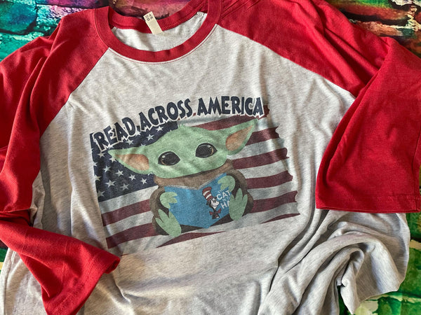 Read Across America 3/4 Sleeve Raglan Shirt