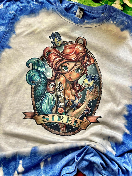 Siren Bleach Dye T-Shirt