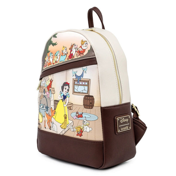 Loungefly Disney Snow White and the Seven Dwarfs Multi Scene Mini Backpack