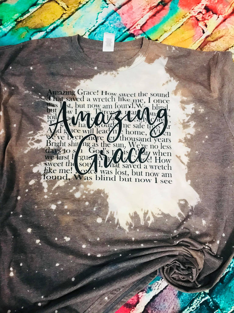 Amazing Grace Bleach Out Shirt