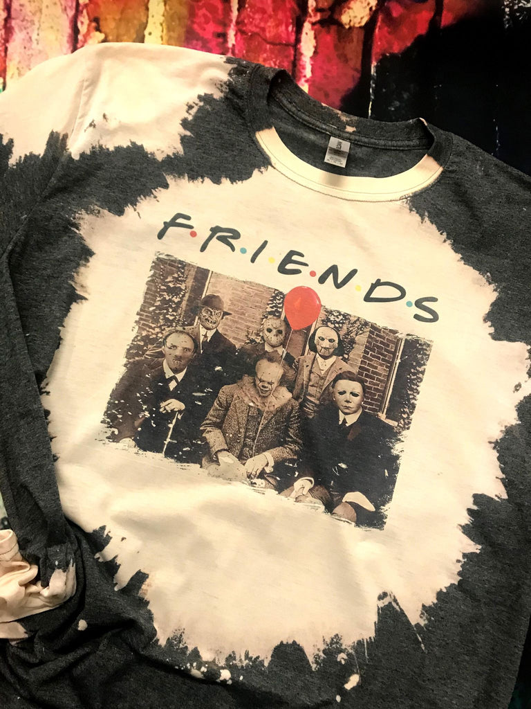 Friends Horror Bleached T-Shirt